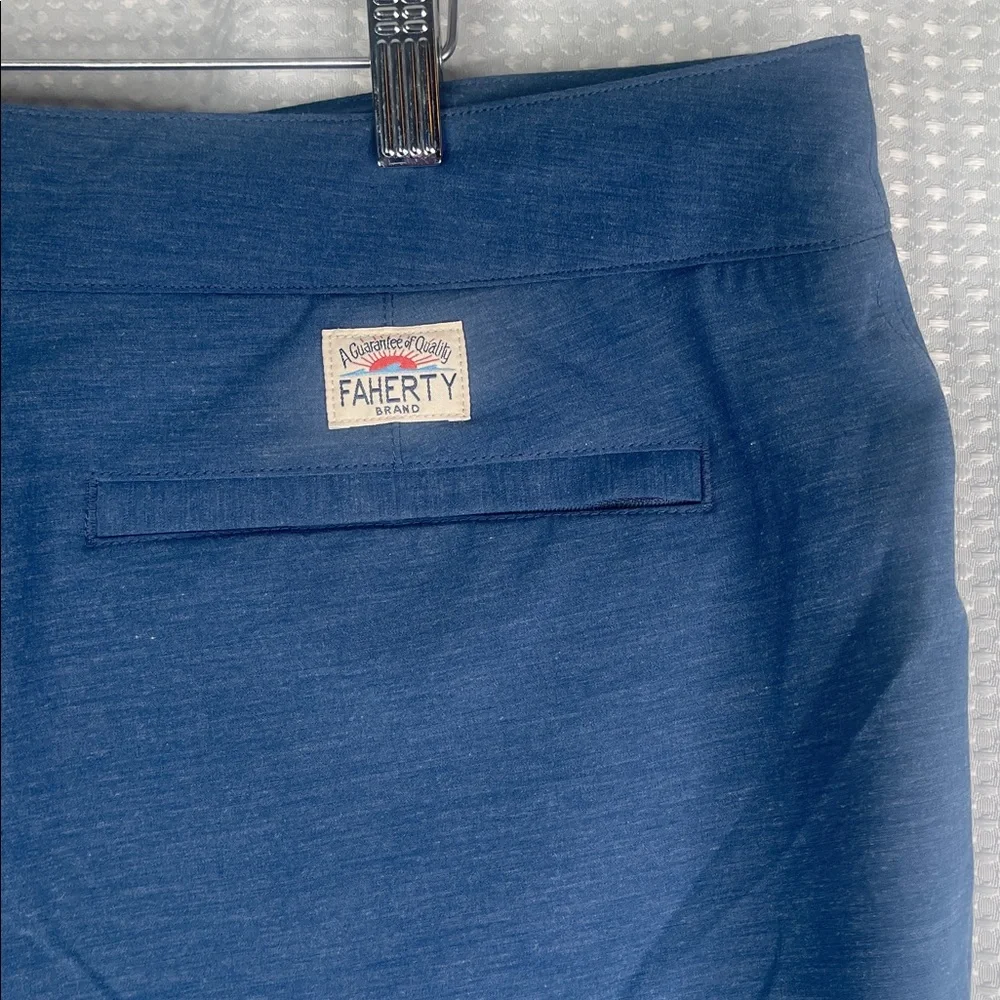Faherty All Day Shorts 9” Inseam Pockets Drawstring Vacation Sz 38